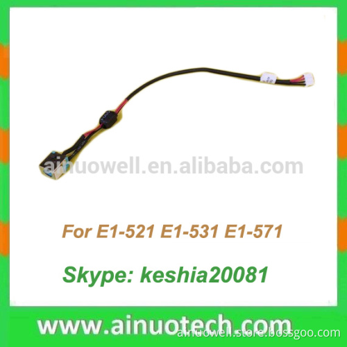 laptop dc jack for Toshiba Satellite (Pro) U500 U505 power jack connector with cable